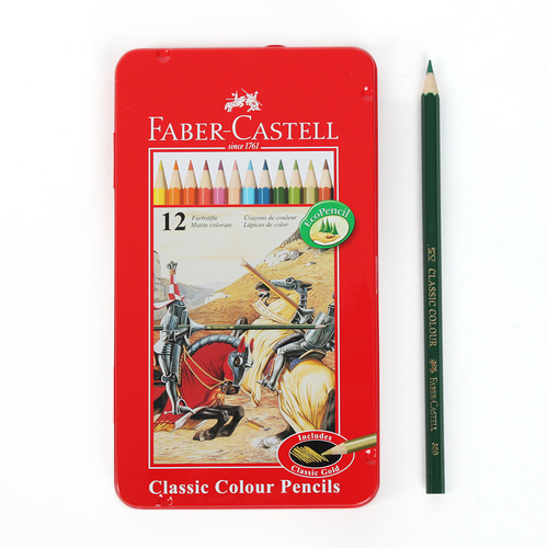 파버카스텔 12색 색연필(틴케이스)