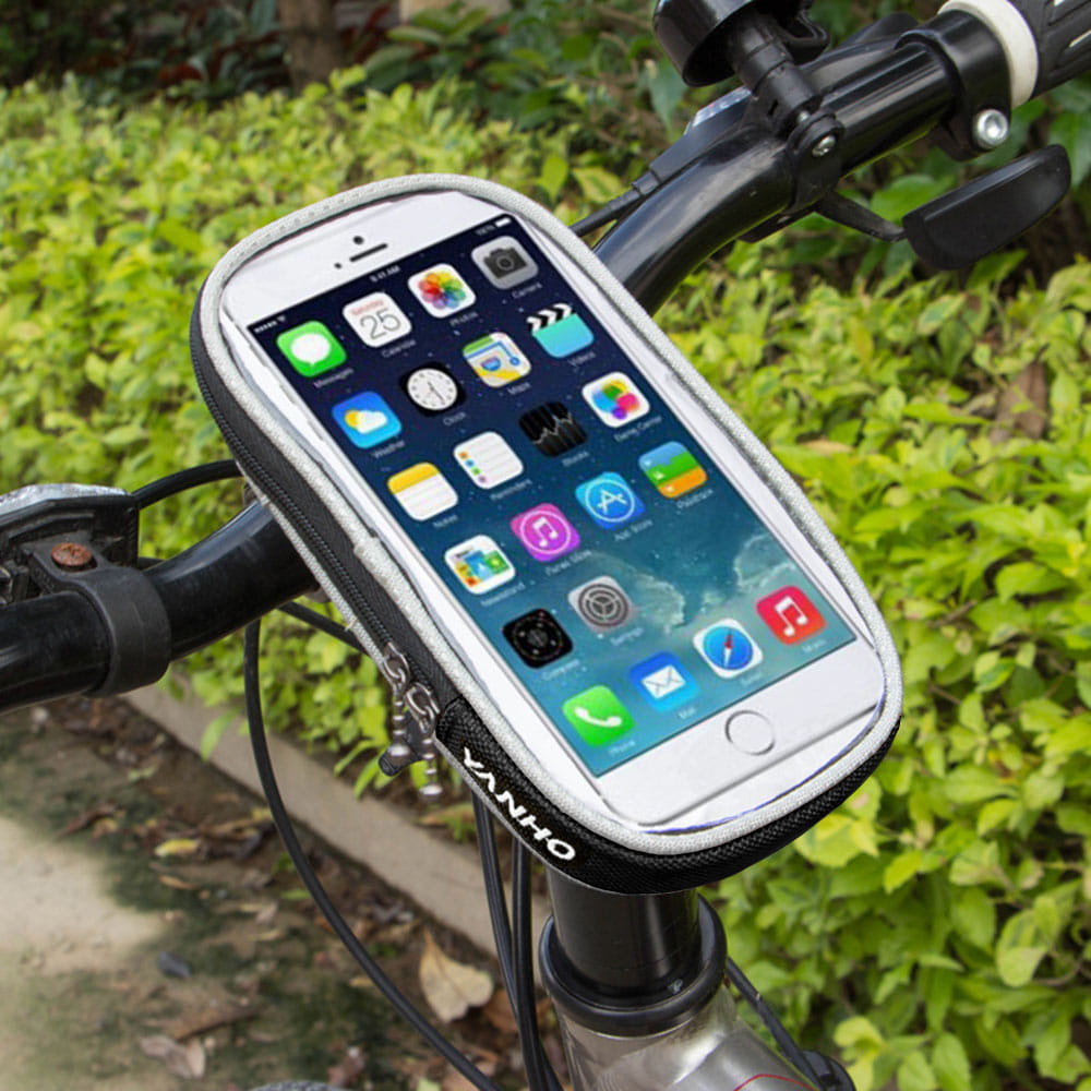 자전거 스마트폰 가방(18x10cm) (블랙)