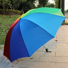 T7635 무지개 3단 우산 / 수동 접이식우산