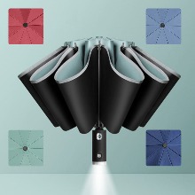 베베선물샵 거꾸로 LED 완전자동 3단 양산 겸 우산